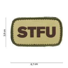 Embleem 3D PVC STFU #14009 groen