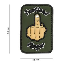 Embleem 3D PVC Tactical Finger #11155 groen 
