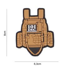 Embleem 3D PVC Tactical vest #3108 bruin 