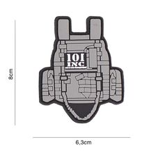 Embleem 3D PVC Tactical vest #3110 grijs 