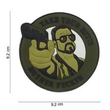 Embleem 3D PVC Take your hit groen