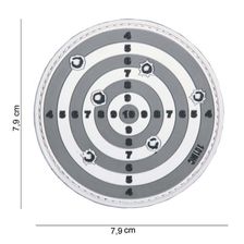 Embleem 3D PVC Target #14035 grijs