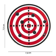 Embleem 3D PVC Target #14037 rood