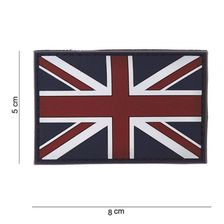 Embleem 3D PVC vlag United Kingdom met klittenband