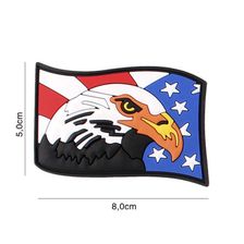 Embleem 3D PVC USA Eagle #5113 