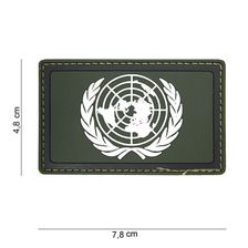 Embleem 3D PVC Verenigde Naties #16090 groen