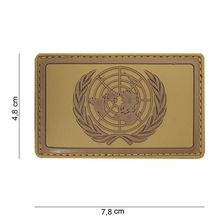 Embleem 3D PVC Verenigde Naties #16091 bruin