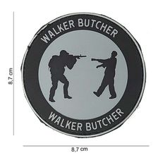 Embleem 3D PVC Walker Butcher #10076 zwart