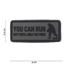 Embleem 3D PVC You can run #10064 grijs