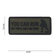 Embleem 3D PVC You can run #10066 groen