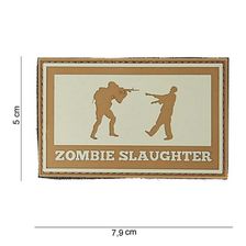 Embleem 3D PVC Zombie Slaughter rechthoek #10045 coyote 