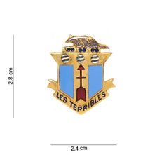 Embleem metaal 128th Infantry Regiment Les Terribles G #8010 