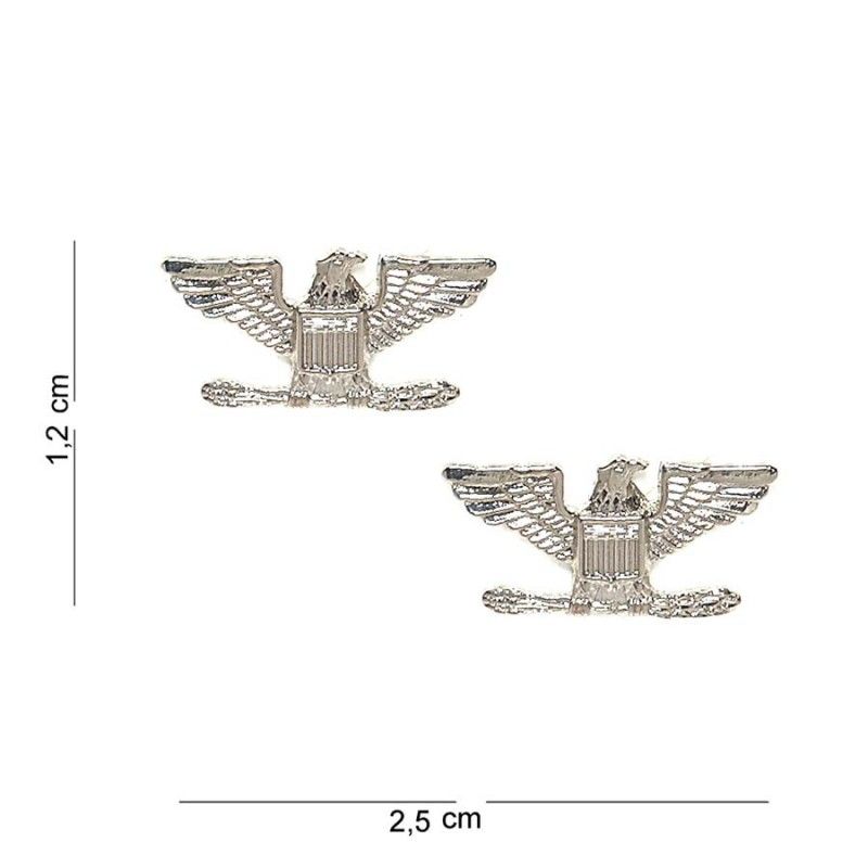 Embleem Metaal Colonel Rank Eagles 12951 #7044 klein