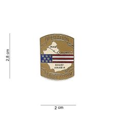 Embleem metaal desert storm pin 11251 #7077