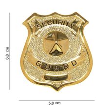 Embleem metaal Security Guard 12951 #7027 goud 