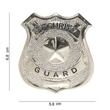 Embleem metaal Security Guard (zilver) 12951 #7026 