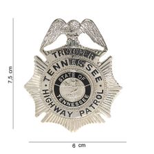 Embleem metaal Trooper Tennessee Highway Patrol zilver #7022
