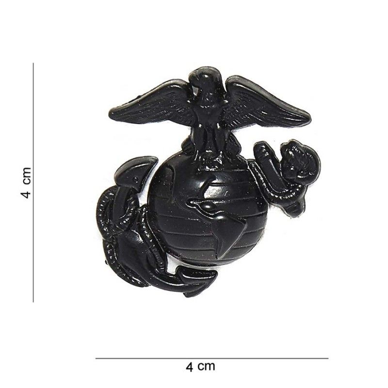 Embleem Metaal USMC 12951 #7046 zwart 