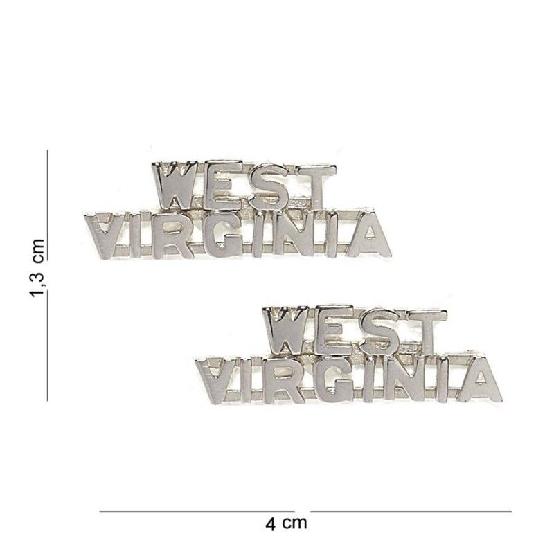 Embleem Metaal West Virginia 12951 #6052 