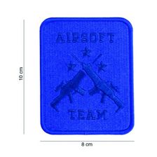 Embleem stof Airsoft team blauw