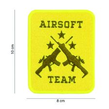 Embleem stof Airsoft team geel