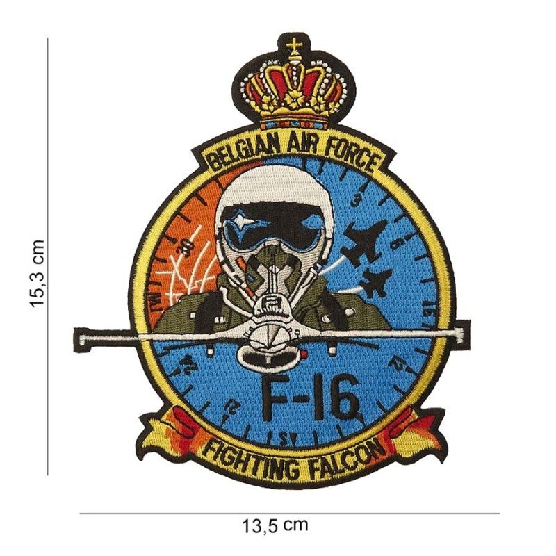 Embleem stof Belgian Air Force F-16 (piloot)