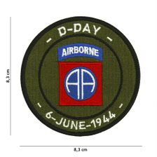 Embleem stof D-Day 82nd Airborne #7107 