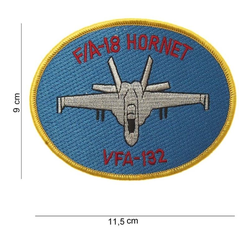 Embleem stof F/A-18 hornet VFA-132 11701 #4063 