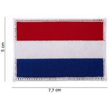 Embleem stof vlag Nederland klein 