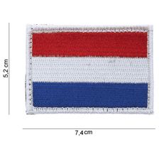Embleem stof vlag Nederland met klitteband 