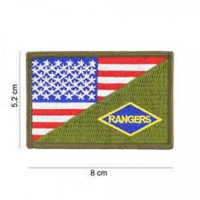 Embleem stof Rangers halve vlag #20013