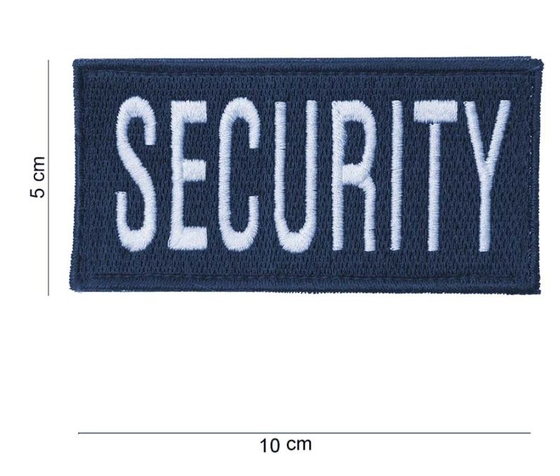 Embleem stof security (dik) met klittenband 12151 #2023#2022 blauw 