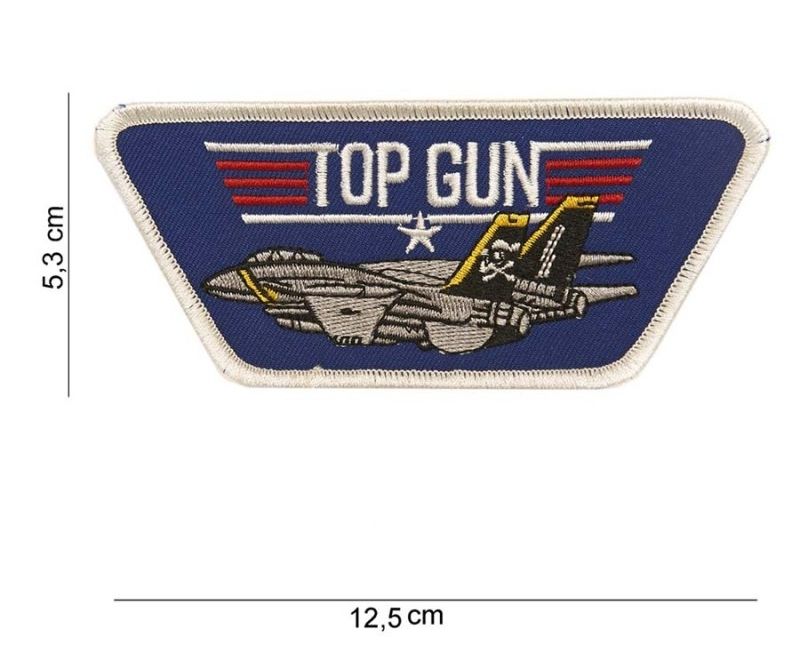 Embleem stof Top Gun Trapezium blauw 11151 #5071 