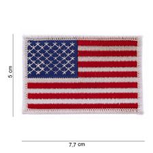 Embleem stof vlag USA witte rand (klein) 10701 #1018