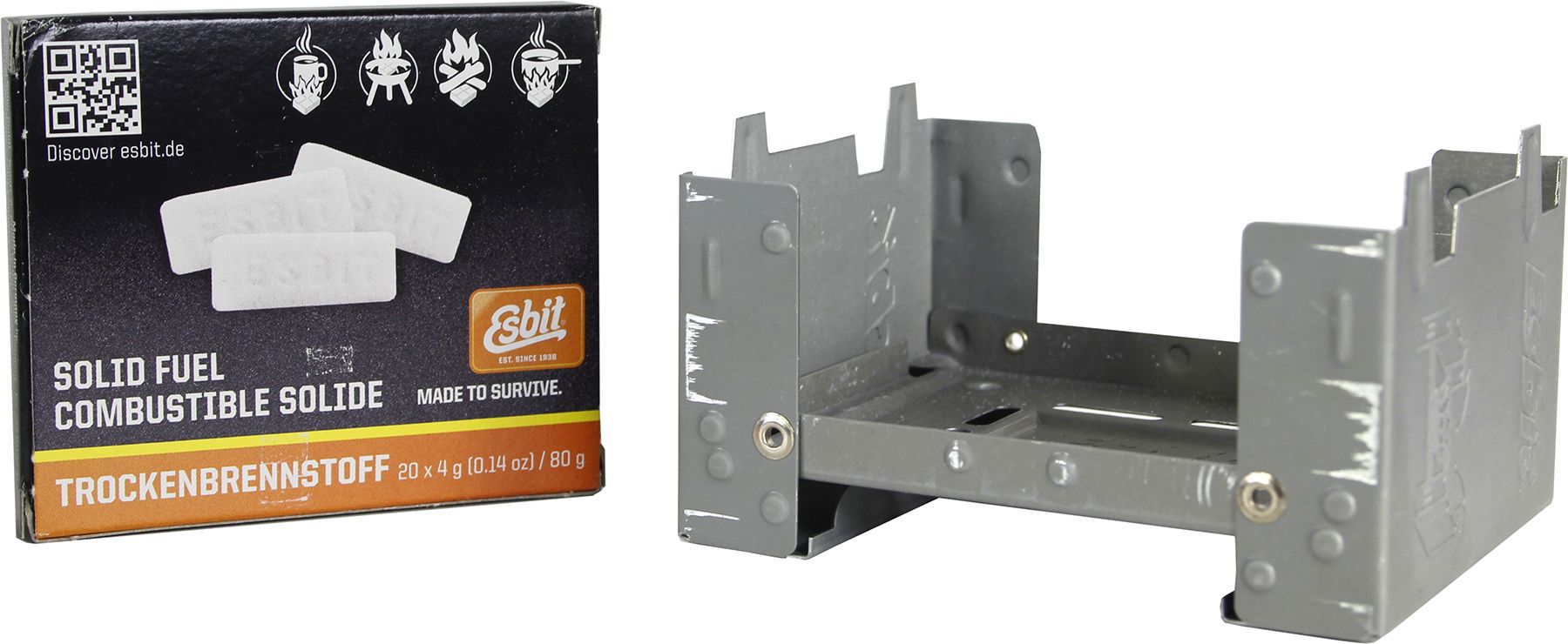 Esbit brander met blokjes