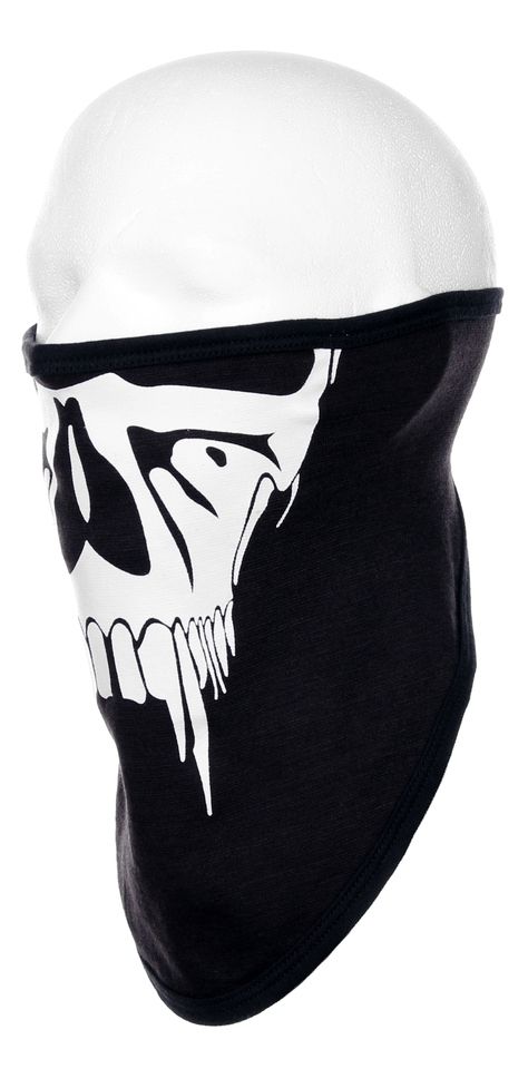 Masker stretch katoen Halloween zwart 