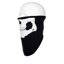 Face mask stretch katoen Skull zwart 