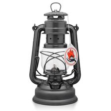 Stormlamp Feuerhand metalic grijs
