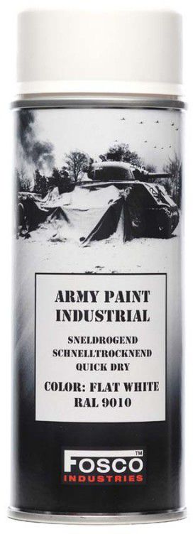 Verf spuitbus 400 ml wit, Flat White, RAL 9010