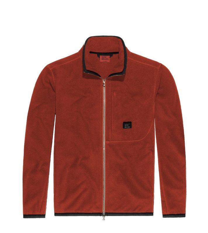 Fleece vest Rock brick