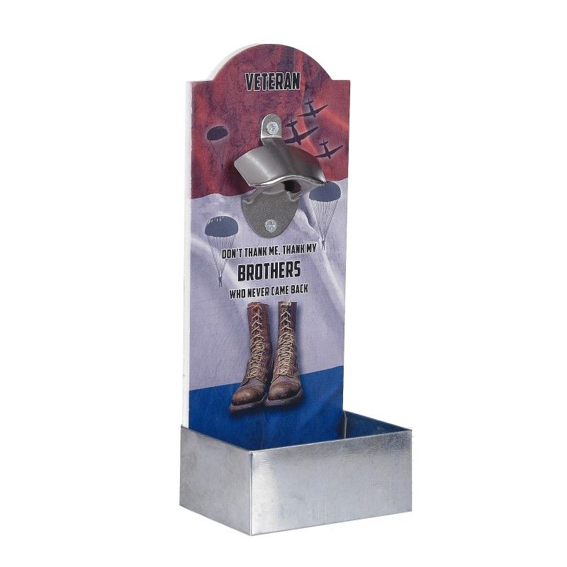 Flesopener muur Veteran