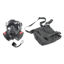 Gasmasker KL Zwart FM50 + Oefenfilters GEBRUIKT