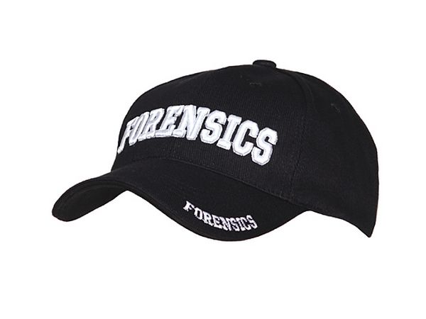Baseball cap Forensics zwart 