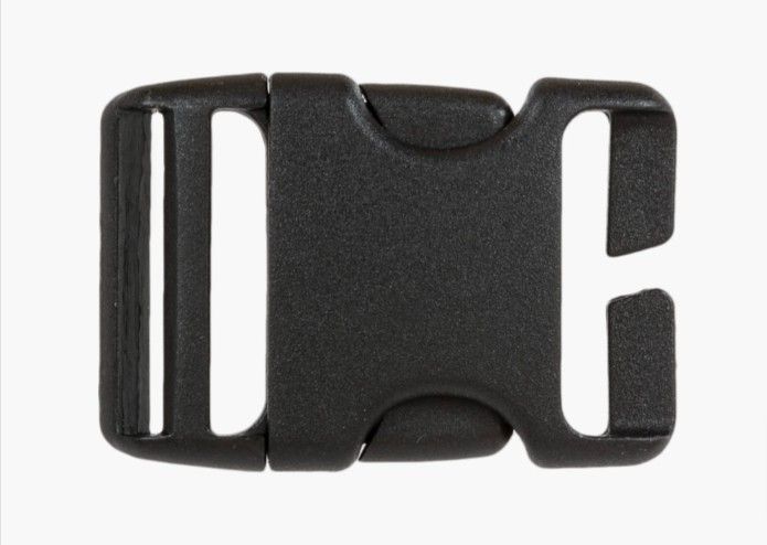 Gesp 38 mm open zwart