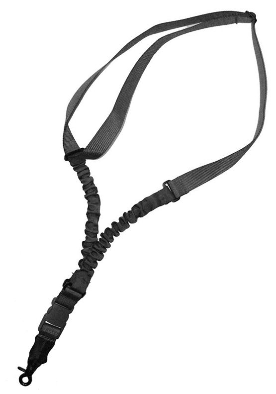 Geweer riem met demper zwart 