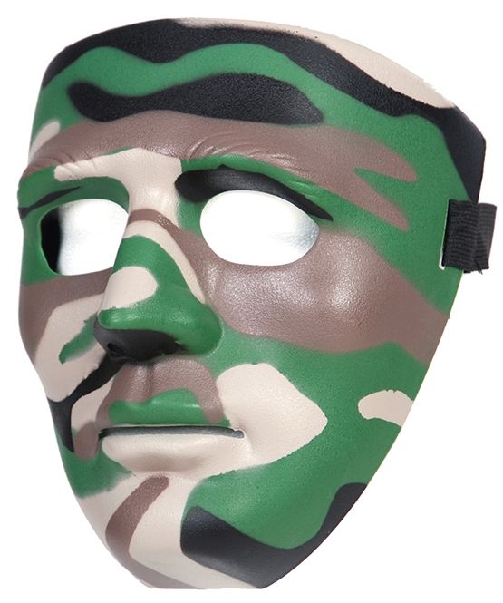 Airsoft gezicht masker kuststof Woodland