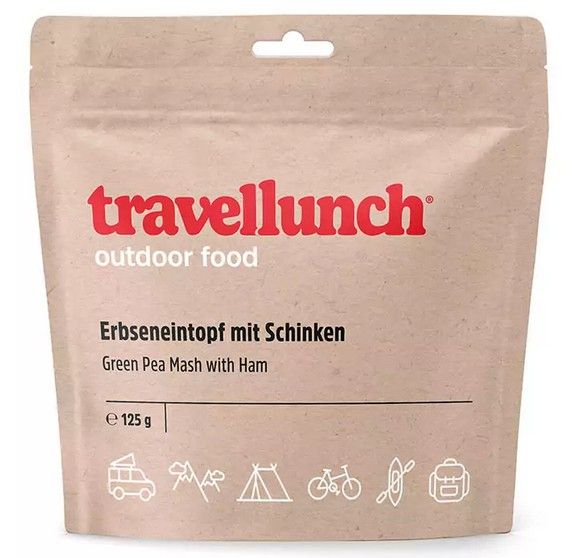 Travellunch groene erwten puree met ham