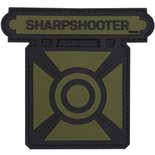 Embleem 3D PVC Sharpshooter groen