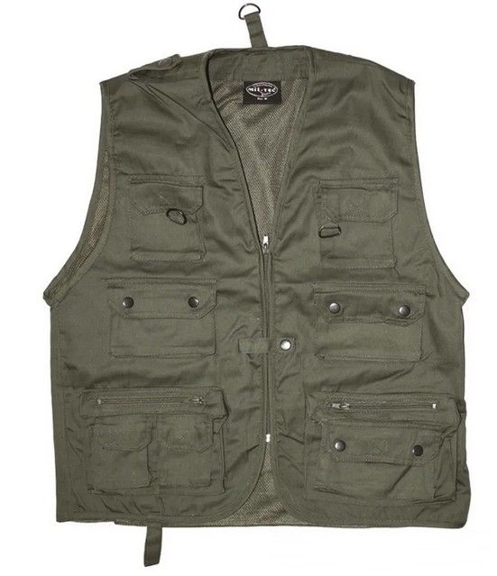 Visvest met netting groen