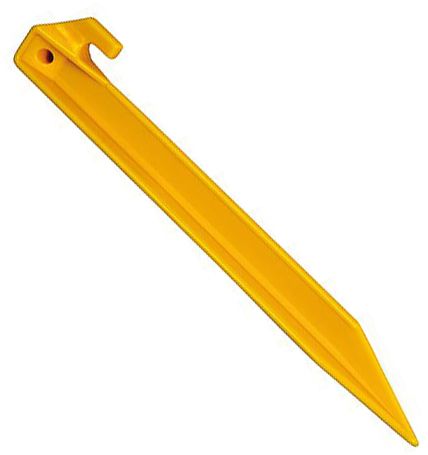 Kunststof haring 23 cm geel 